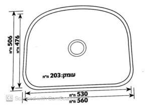 Одиночная закругленная кухонная мойка из нержавеющей стали, модель Eilat GD5651F, разные SHONY