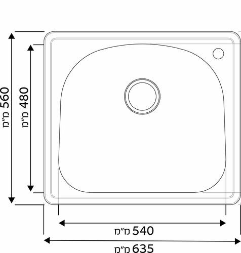Модель кухонной мойки из нержавеющей стали Mamia XL одинарная GD6356T ...