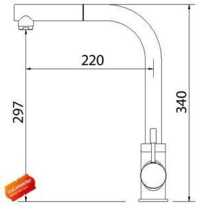 Смеситель для кухни разной формы SHONY