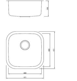 Модель мойки одинарная из нержавеющей стали Toro GD4343F Shoni SHONY