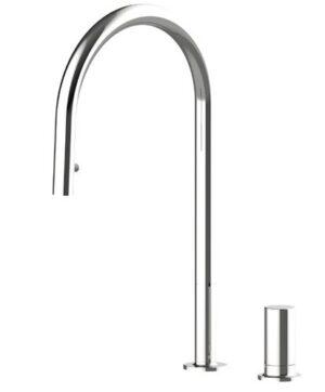 Съемная ручка смесителя для кухни с поверхности, модель Vera Chrome 53961, разные SHONY