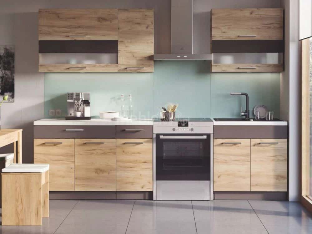 Kamduo Кухонный гарнитур 210 см золотой дуб KD