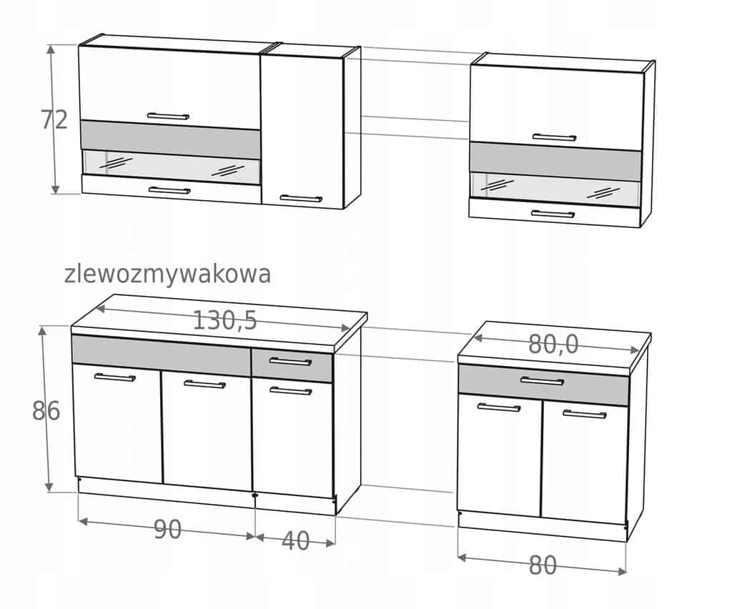 Kamduo Кухонный гарнитур 210 см золотой дуб KD