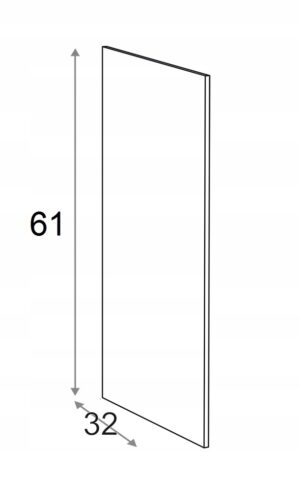 Накладка на подвесной шкаф КАММОНО 61 см