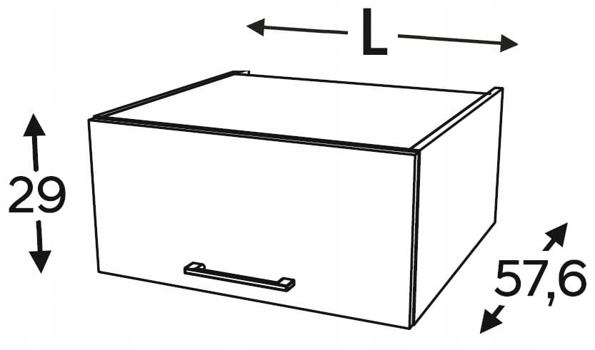 Шкаф для установки над стойками 70 см KAMMONO F4F5F7