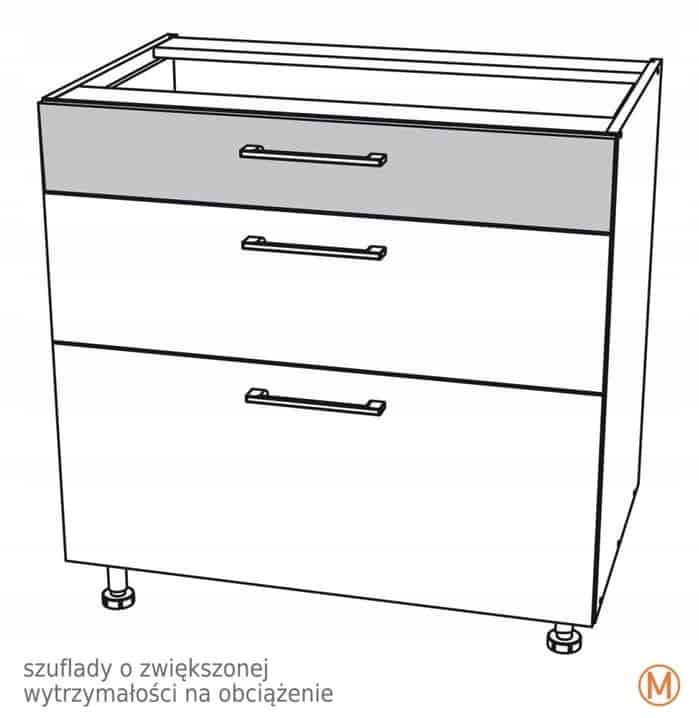 Нижняя тумба 45 см с 3 ящиками Kamduo ML