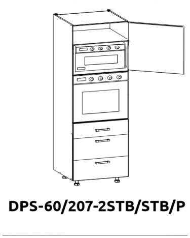 Шкаф для бытовой техники DPS 60/207 2STB / STB / LP